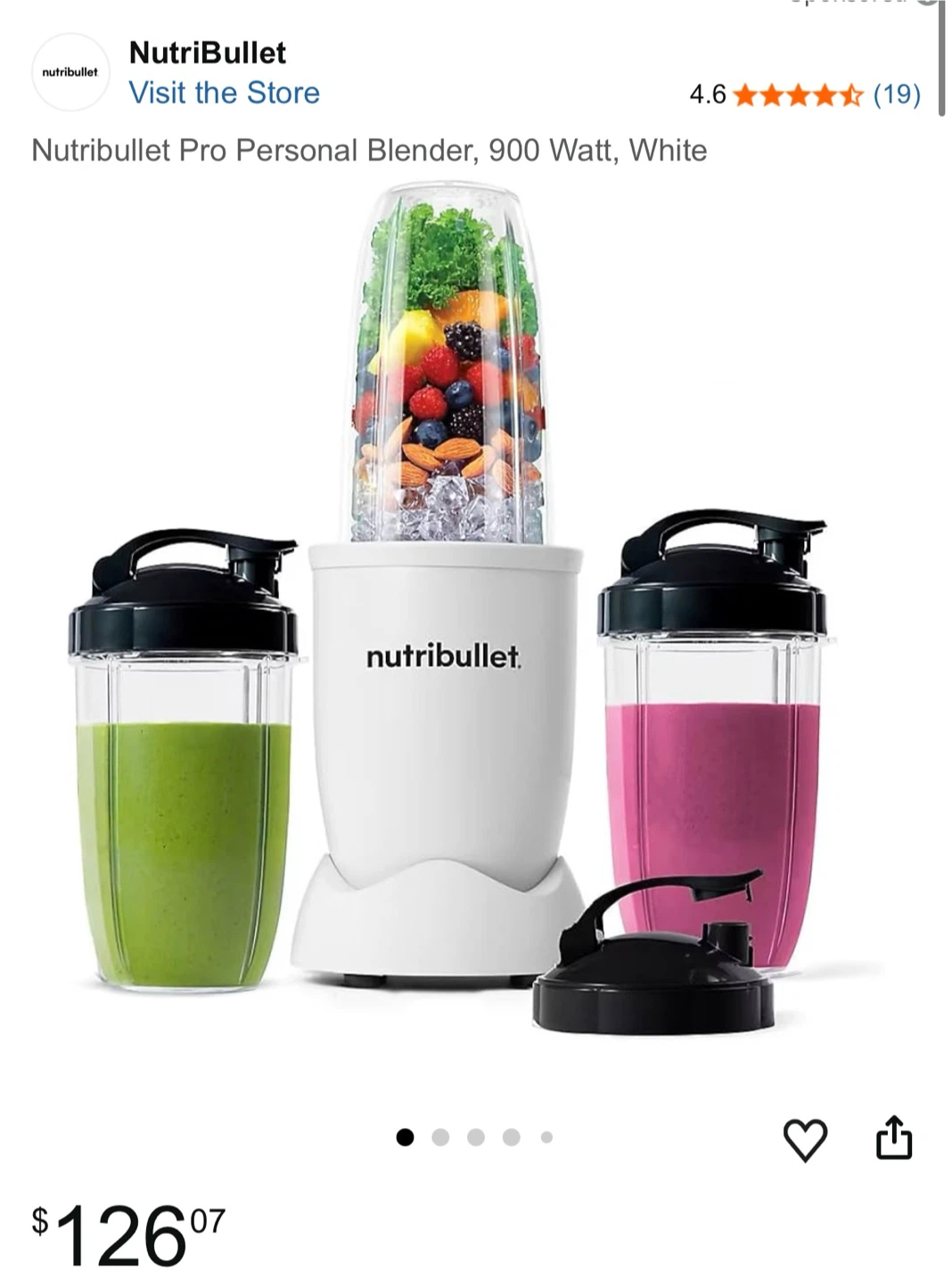NutriBullet Pro Personal Blender - White - photo 5