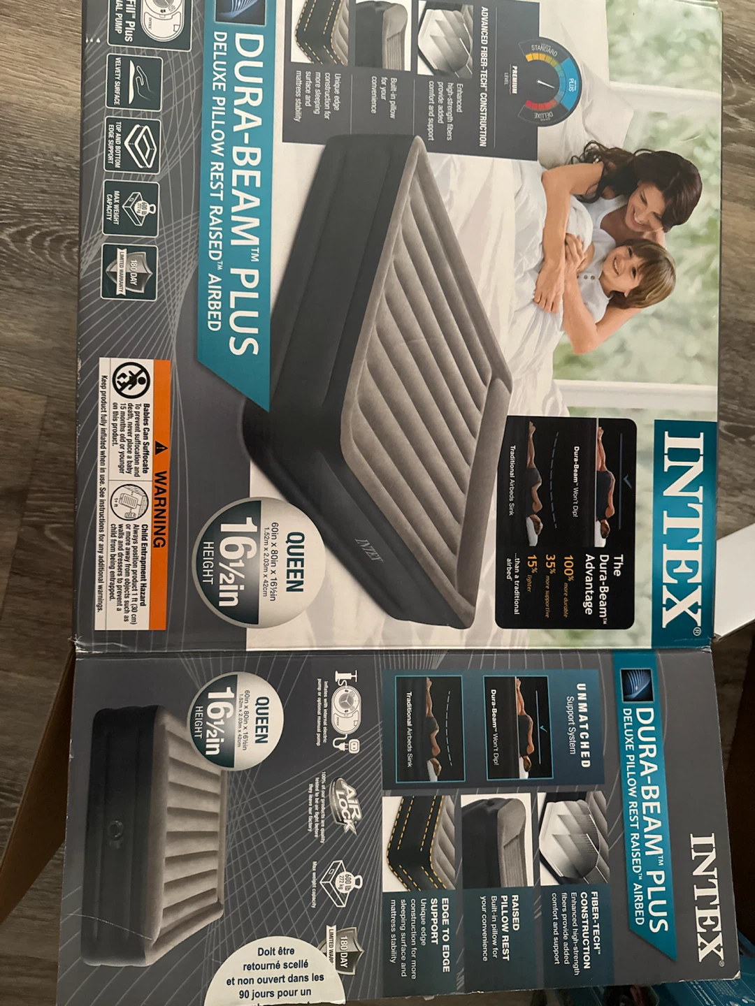 Intex Dura-Beam Queen Air Mattress 10" Queen