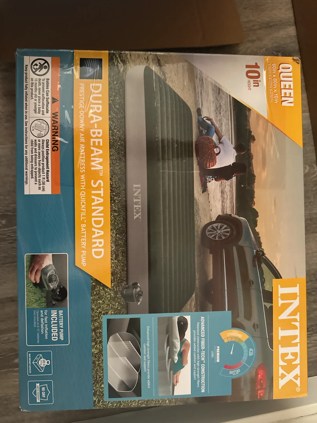 Intex Dura-Beam Queen Air Mattress 10" Queen - photo 2
