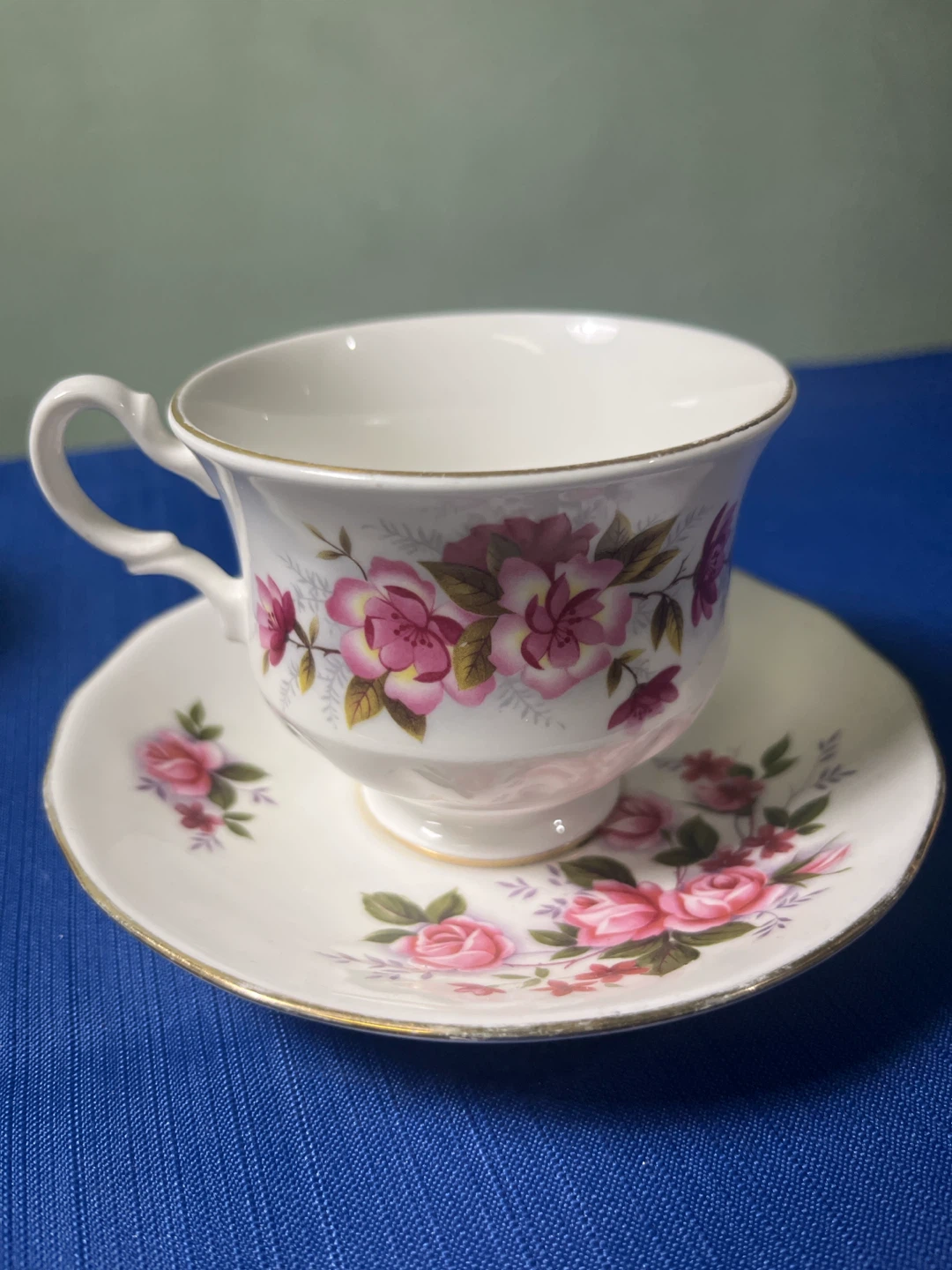 Queen Anne Bone China Cup and Saucer Set