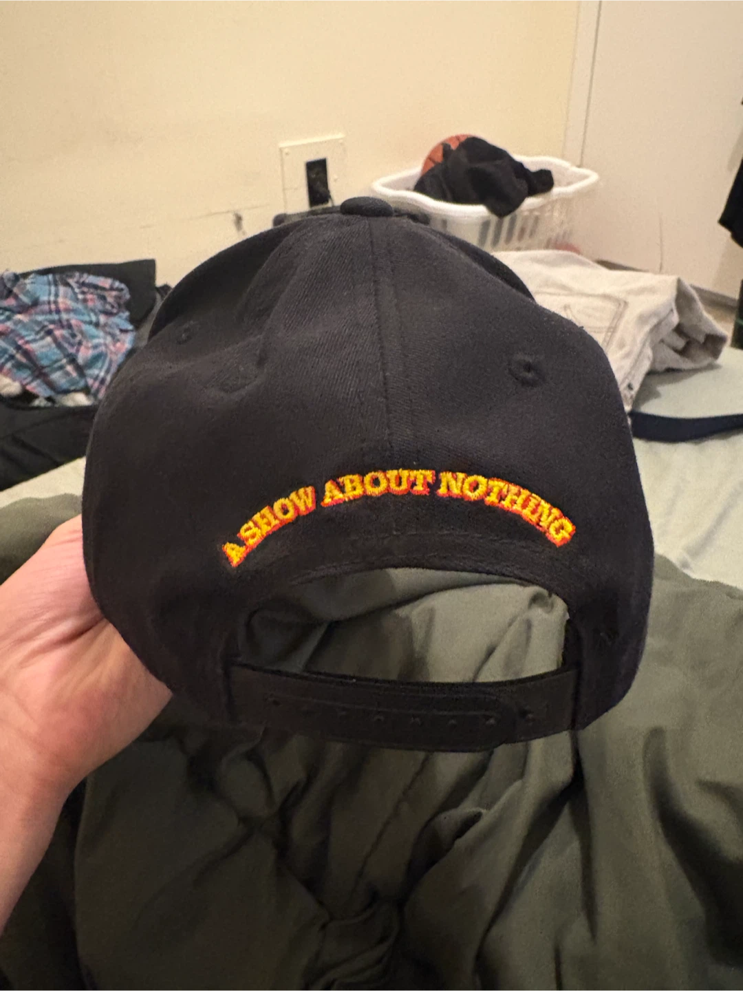 Black Seinfeld "A Show About Nothing" Embroidered Baseball Cap - photo 2