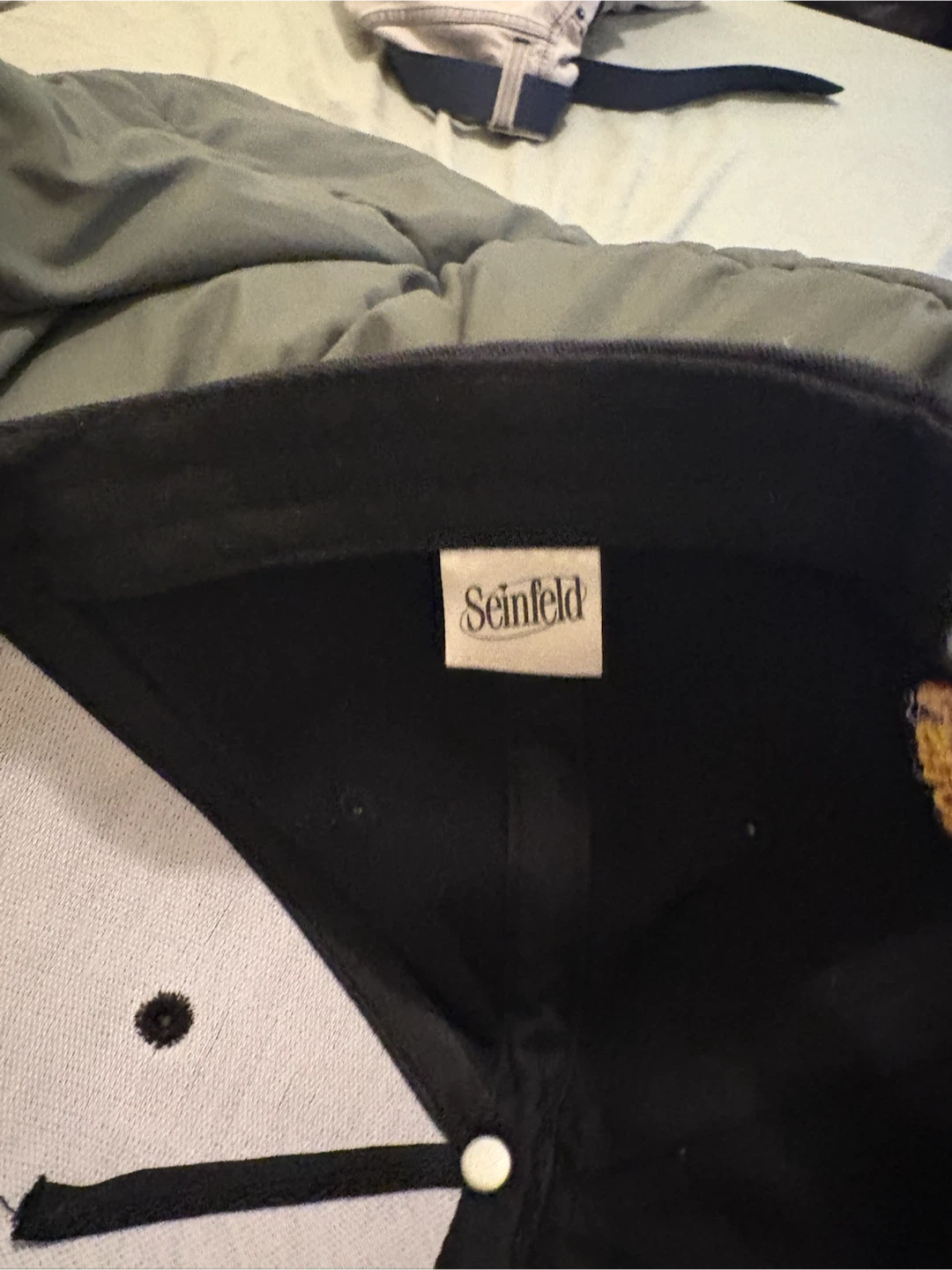 Black Seinfeld "A Show About Nothing" Embroidered Baseball Cap - photo 3
