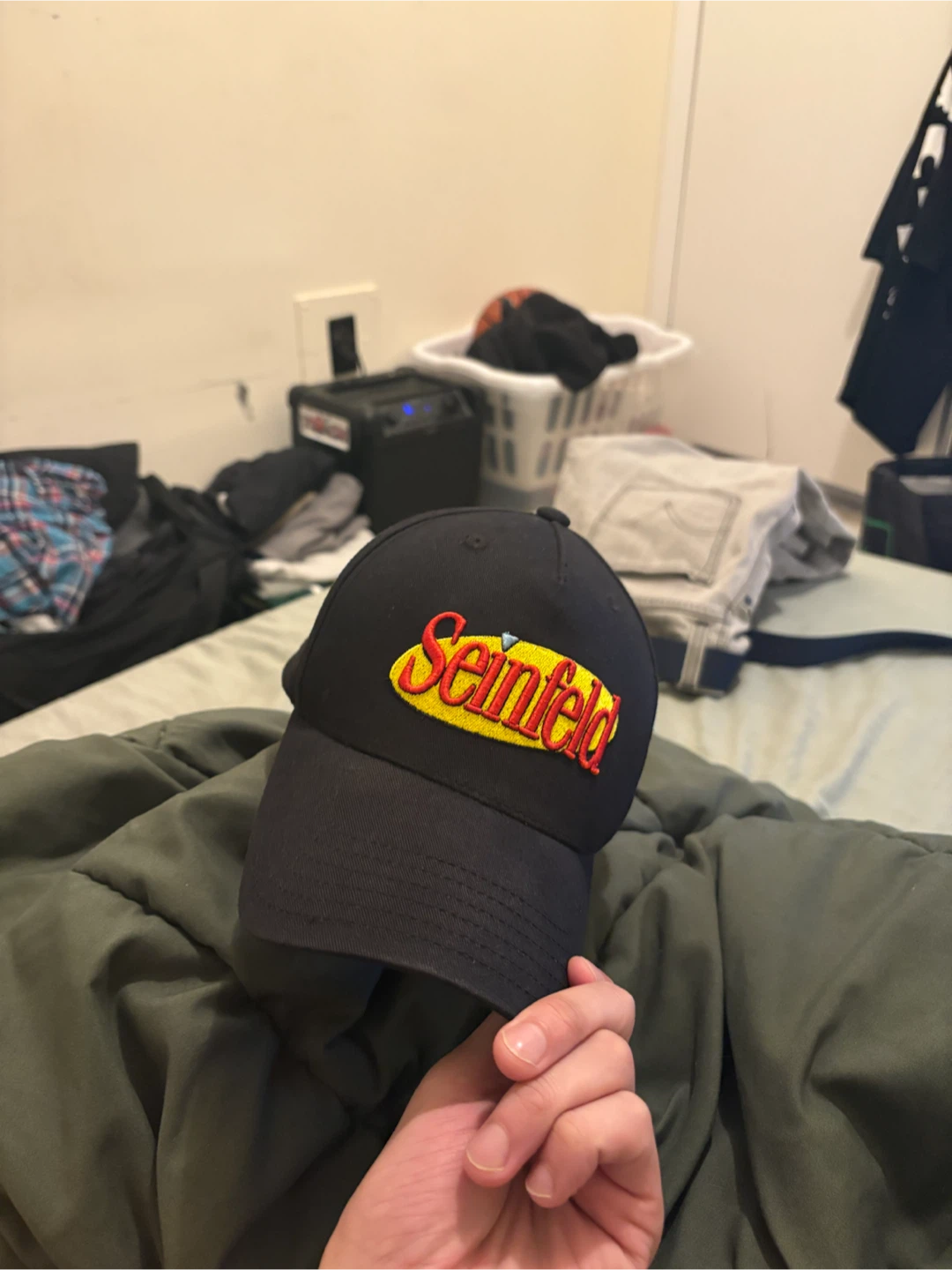 Black Seinfeld "A Show About Nothing" Embroidered Baseball Cap - photo 5