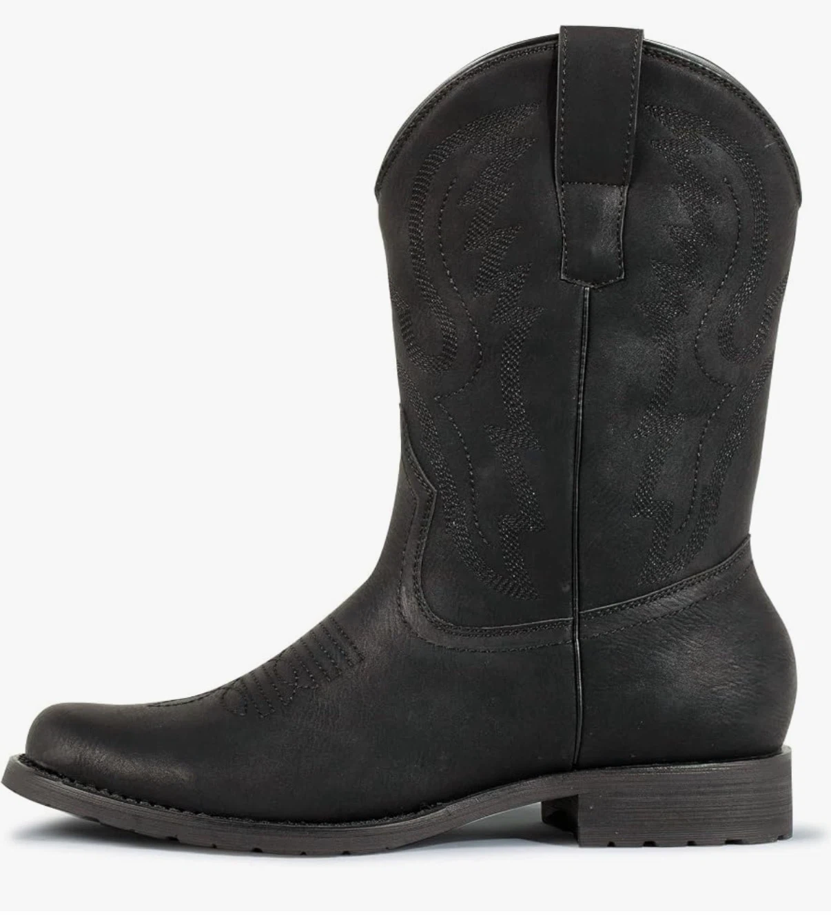 New J's.o.l.e Men’s US 9/EUR 42 Black Round Toe Cowboy Boots