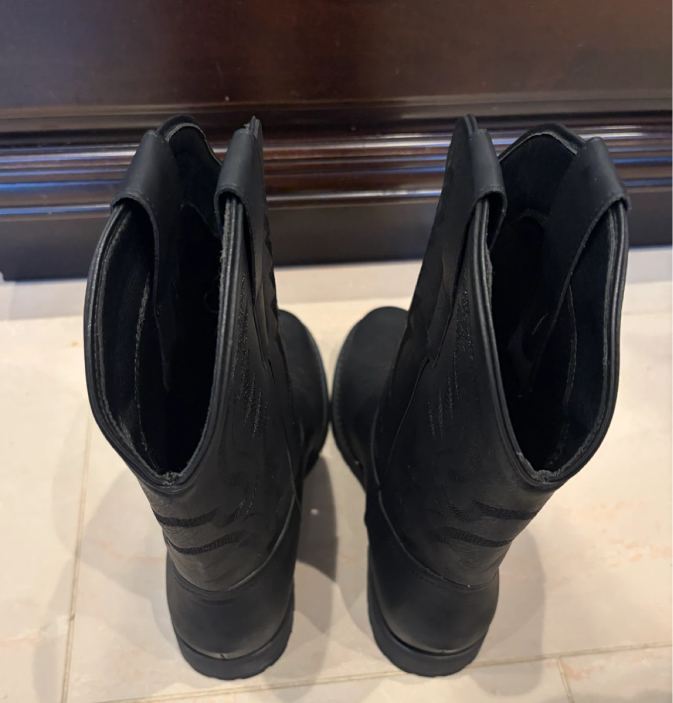 New J's.o.l.e Men’s US 9/EUR 42 Black Round Toe Cowboy Boots - photo 5