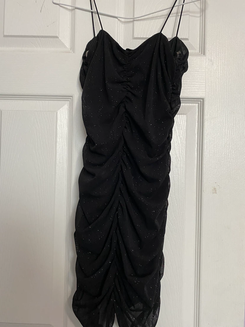 Honey- Shimmer Black Mesh Dress - photo 2