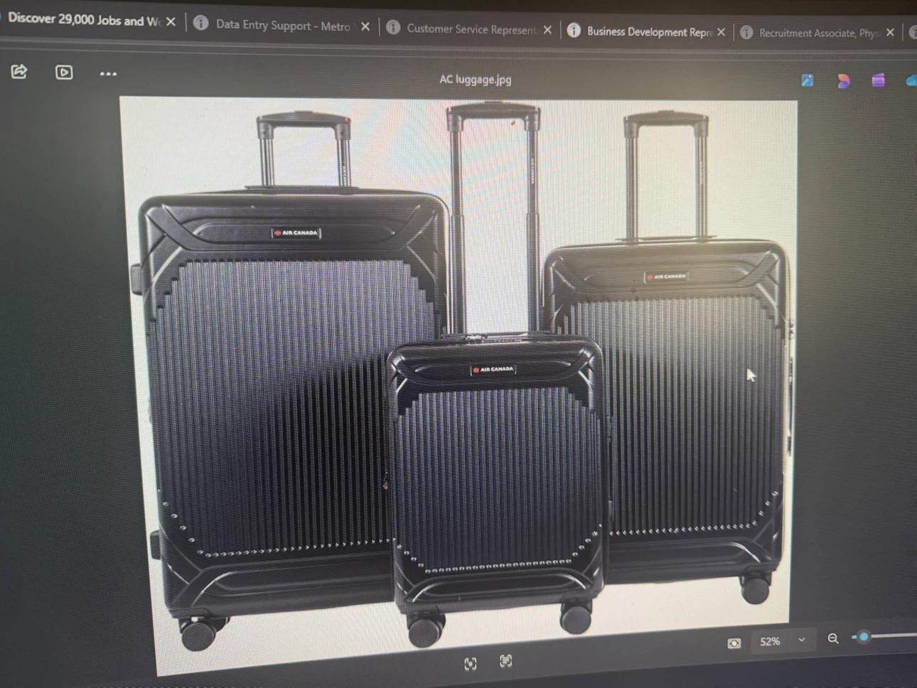 Air Canada Luggage Set