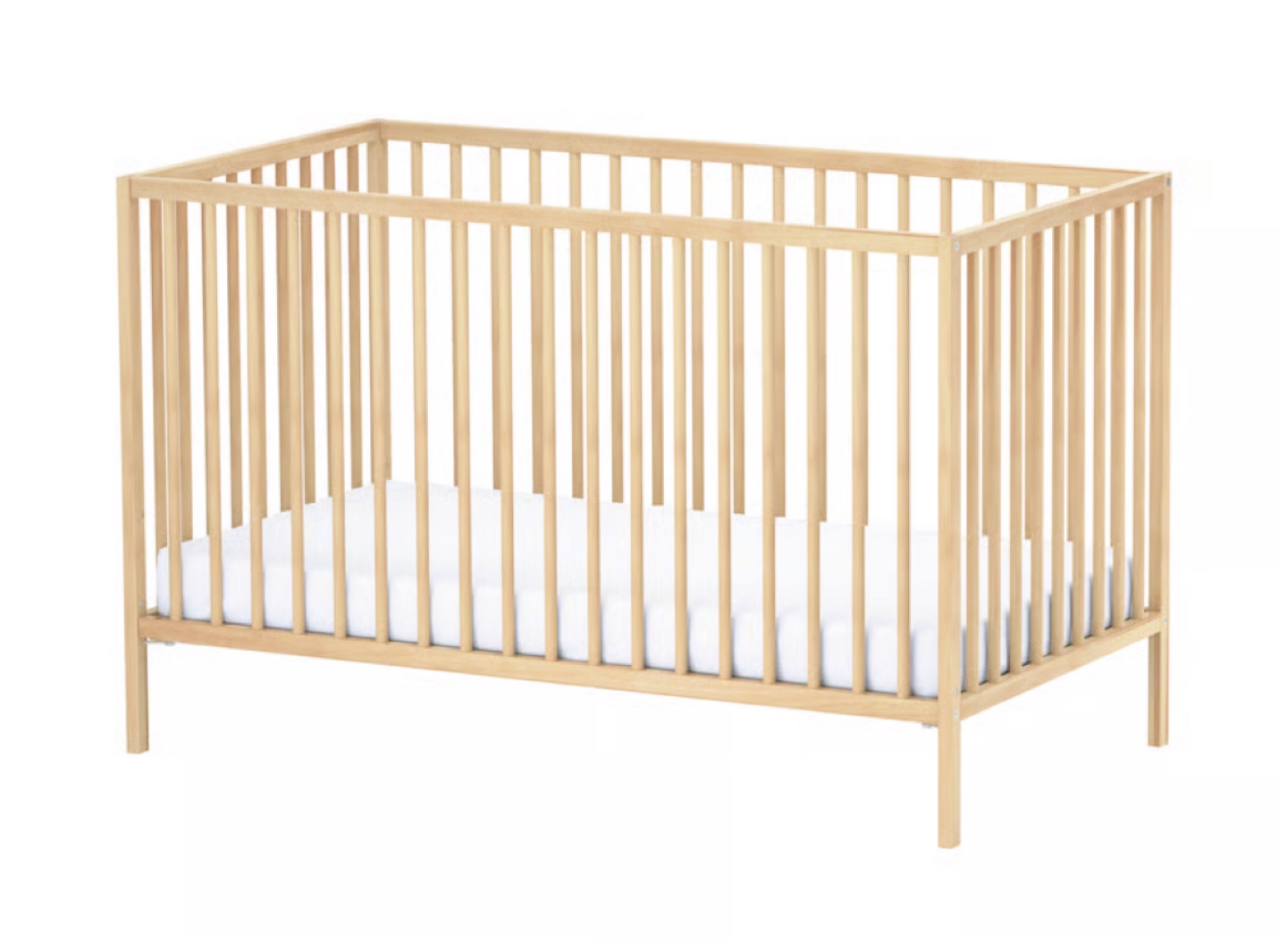 Wooden Baby Crib with Mattress $20