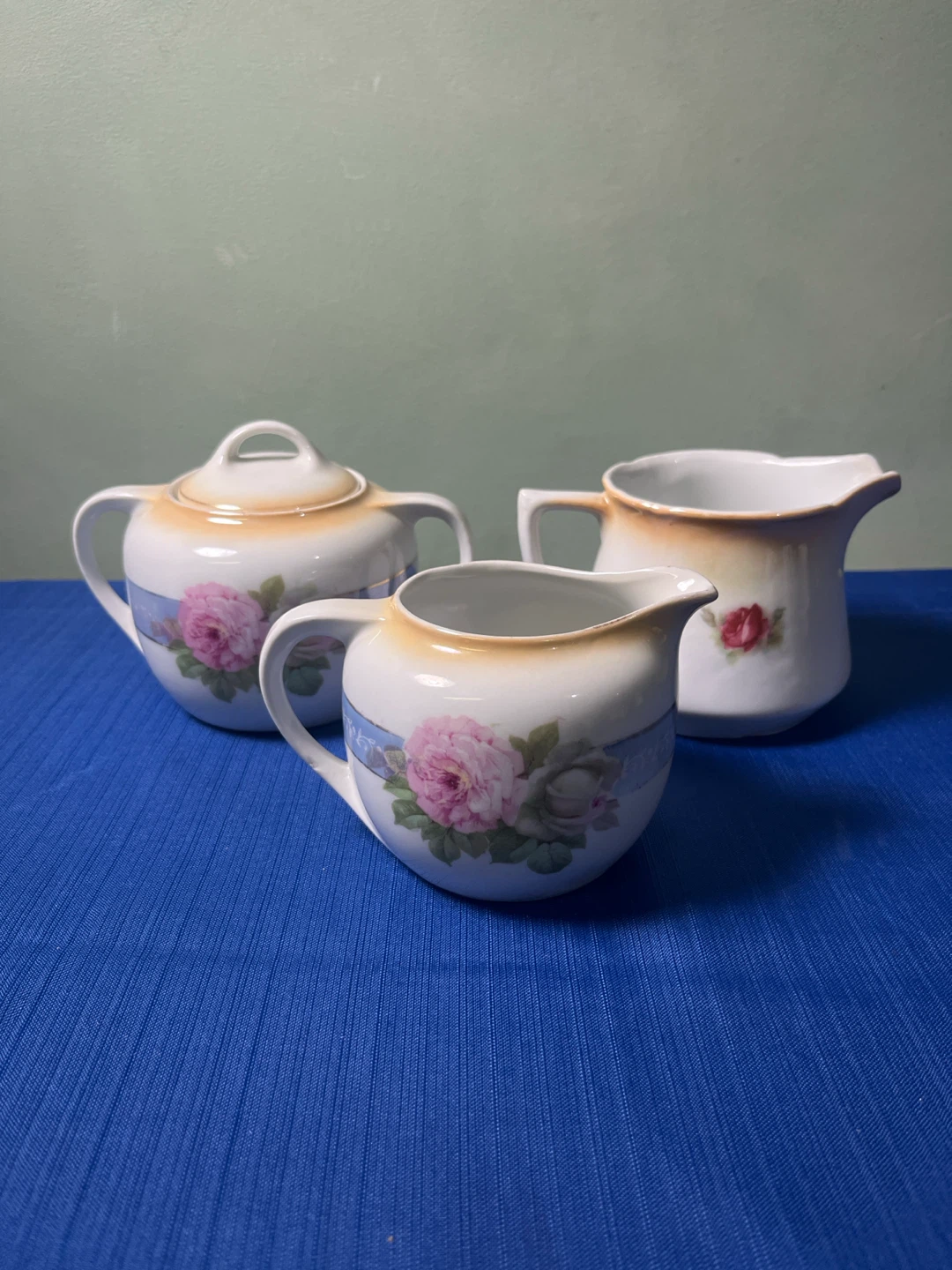 Vintage Rose Creamer and Sugar Bowl Set - photo 5