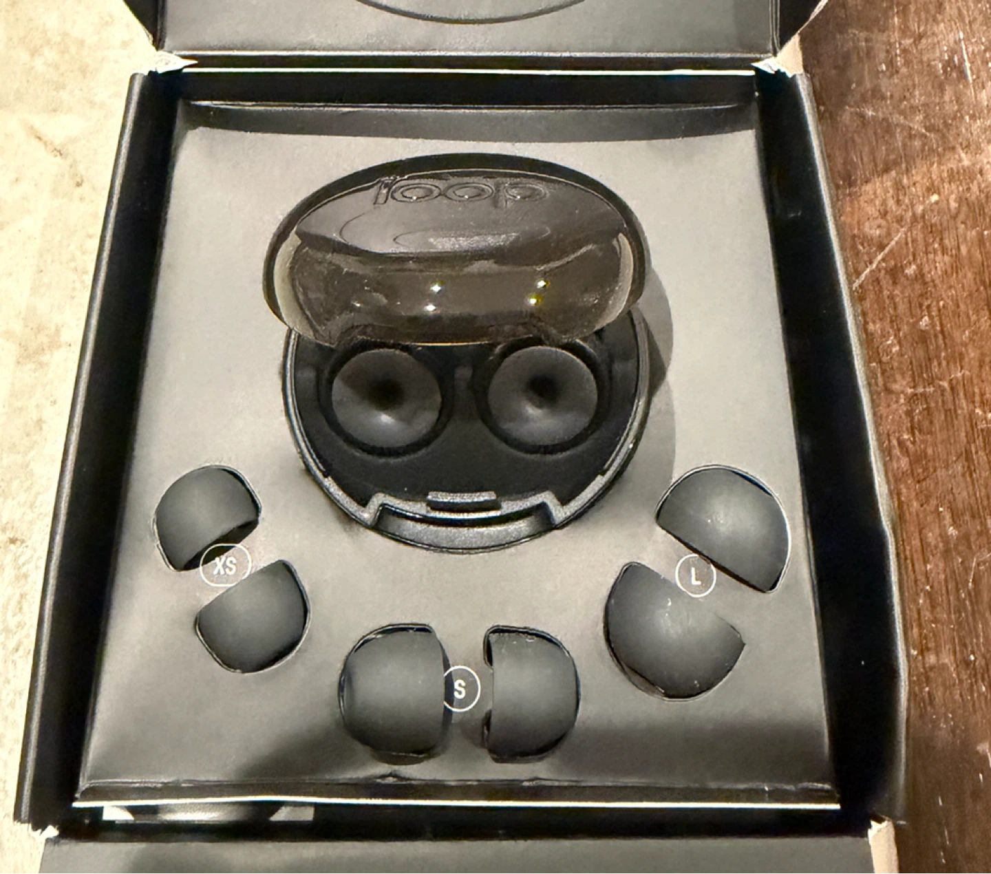 New Loop Switch Ear Plugs - Black