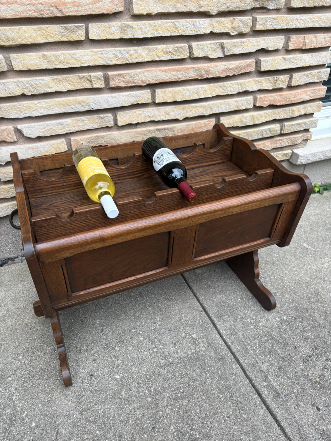 Reprodux Antique Wooden Wine Rack - photo 3
