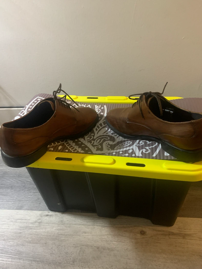 Brown Leather Dress Shoes sz9 - photo 2