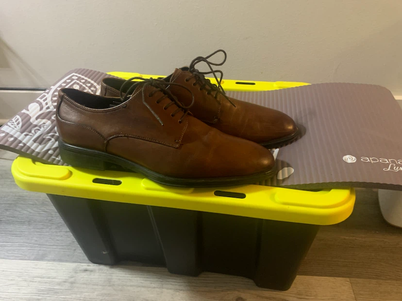 Brown Leather Dress Shoes sz9 - photo 3