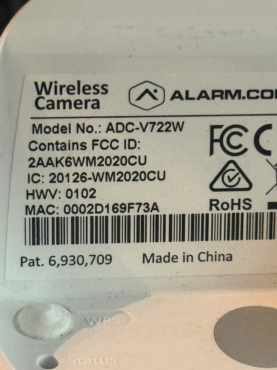 Alarm.com Wireless Cameras x 6 ADC-V722W - photo 3