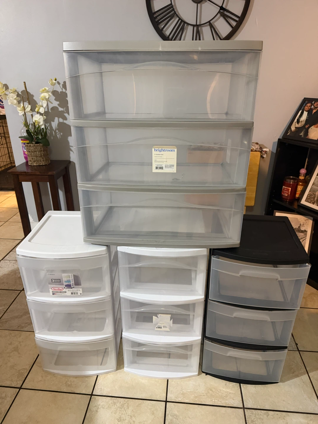 Plastic Storage Drawer Units