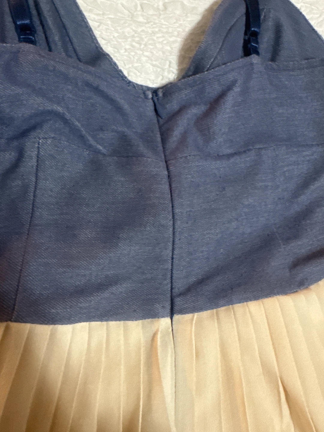 Pink Martini Denim & Chiffon Dress Size S - photo 3