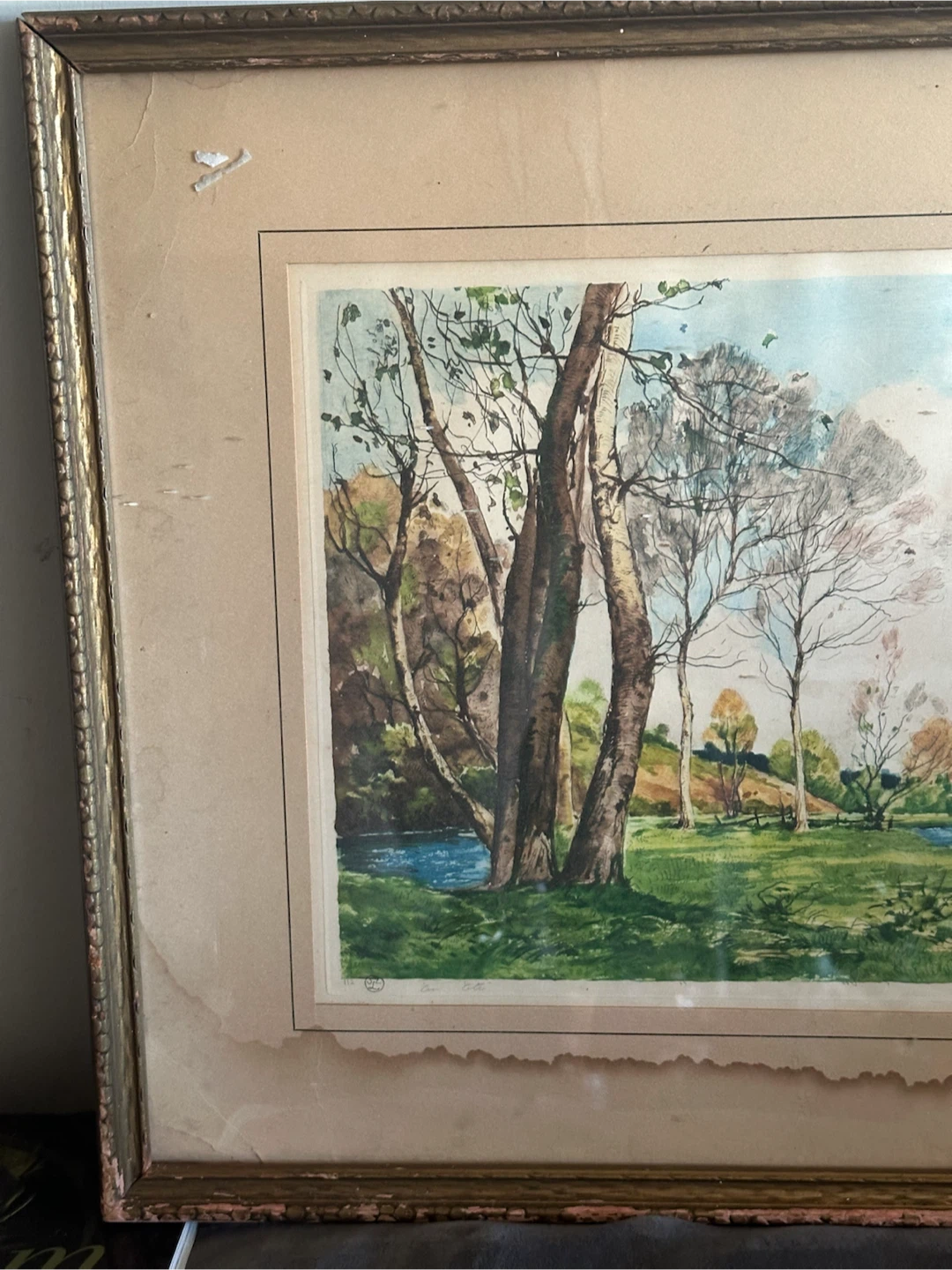 Paul Émile Lecomte "En Été" Aquatint Etching - photo 2