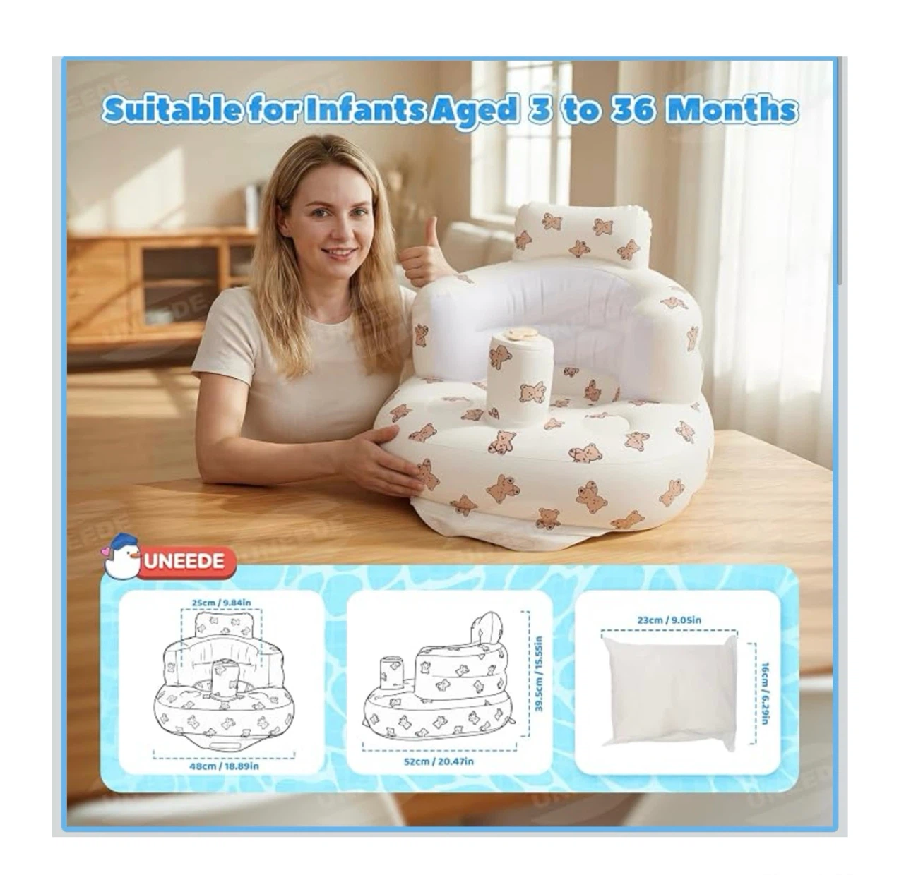 Brand new Inflatable Baby Seat for 3 Months & Up - photo 3