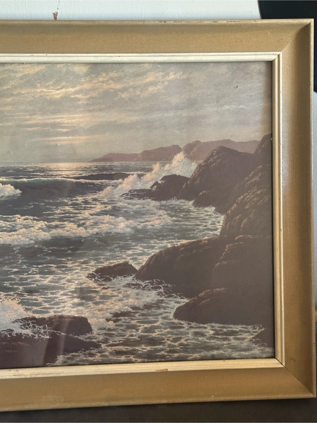Vintage Anton Gutknecht Framed Seascape Print - photo 3
