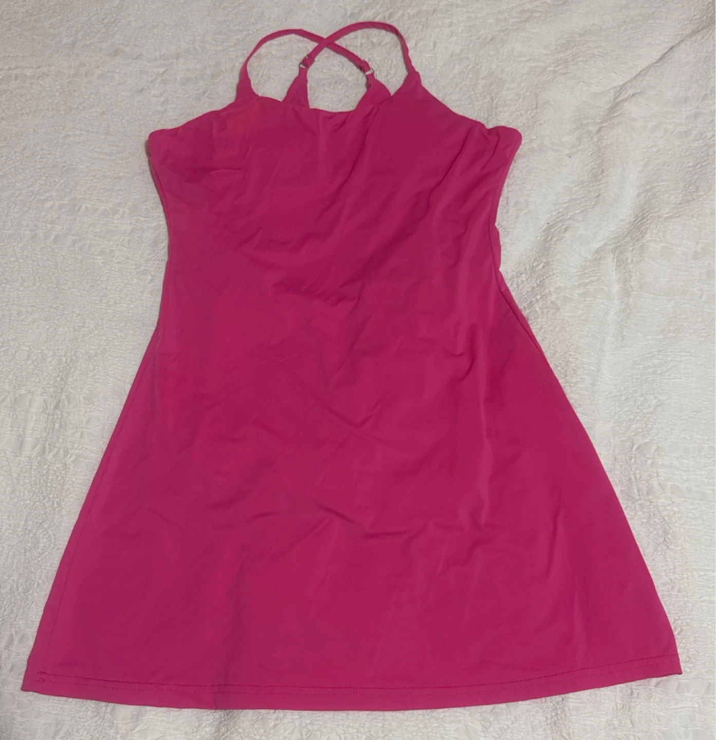 Hot Pink Tennis Dress with Shorts