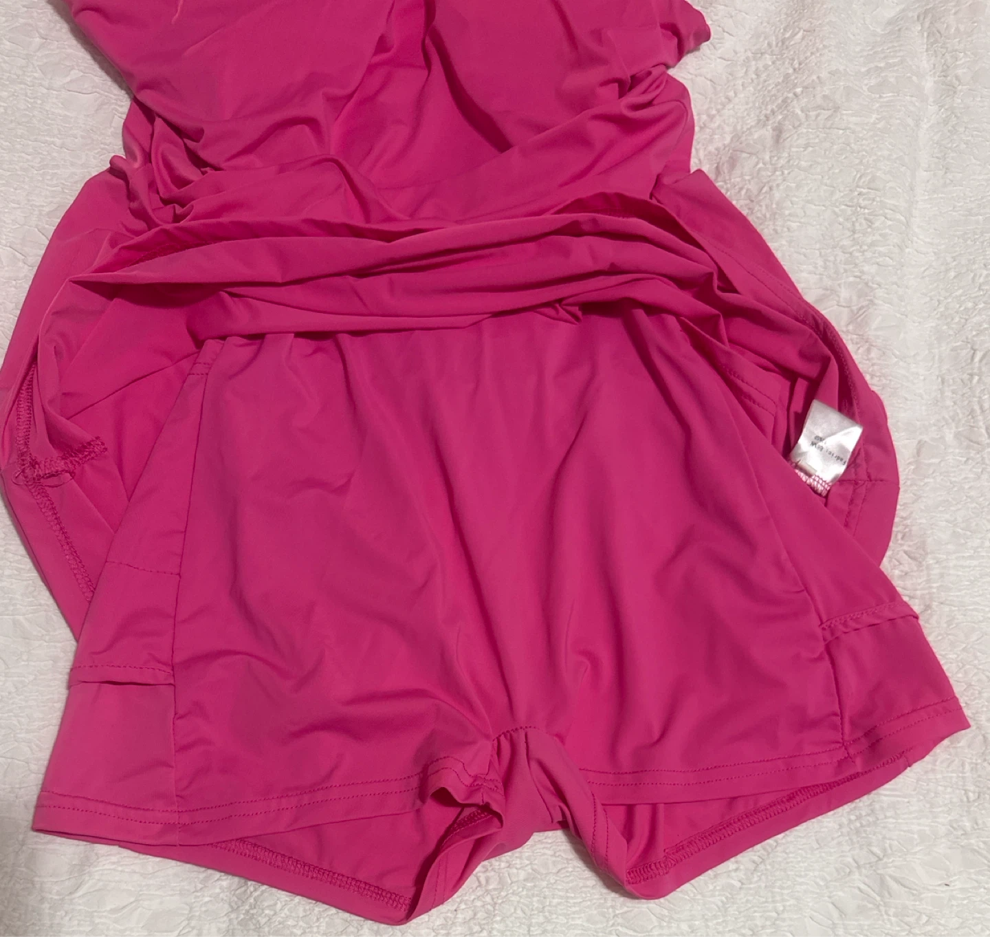 Hot Pink Tennis Dress with Shorts - photo 2
