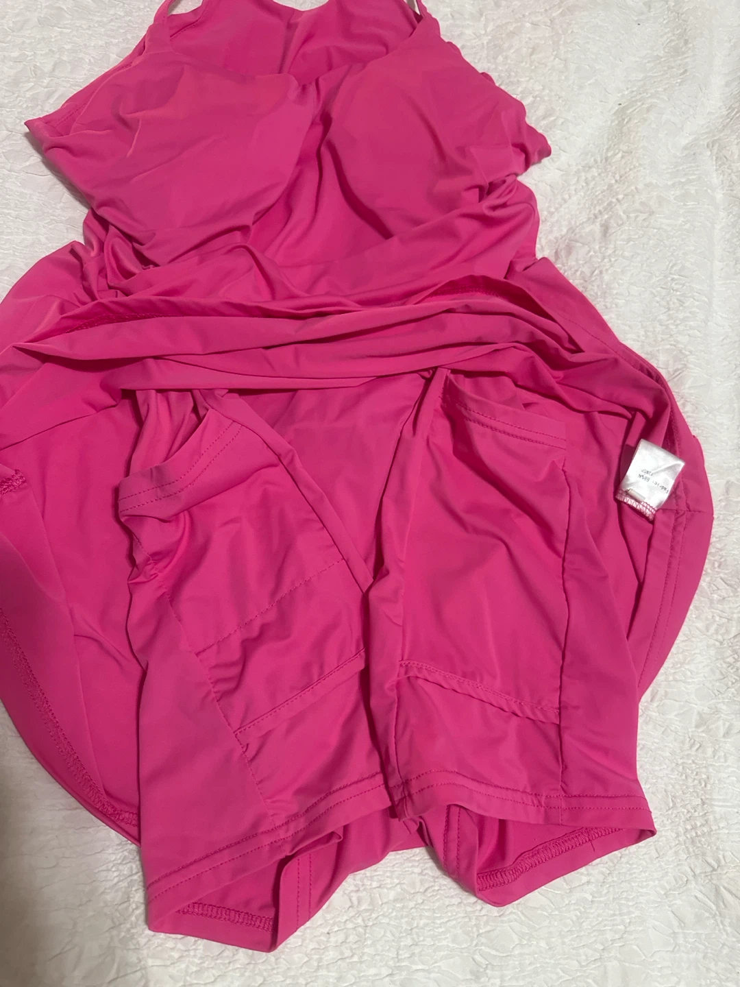 Hot Pink Tennis Dress with Shorts - photo 3