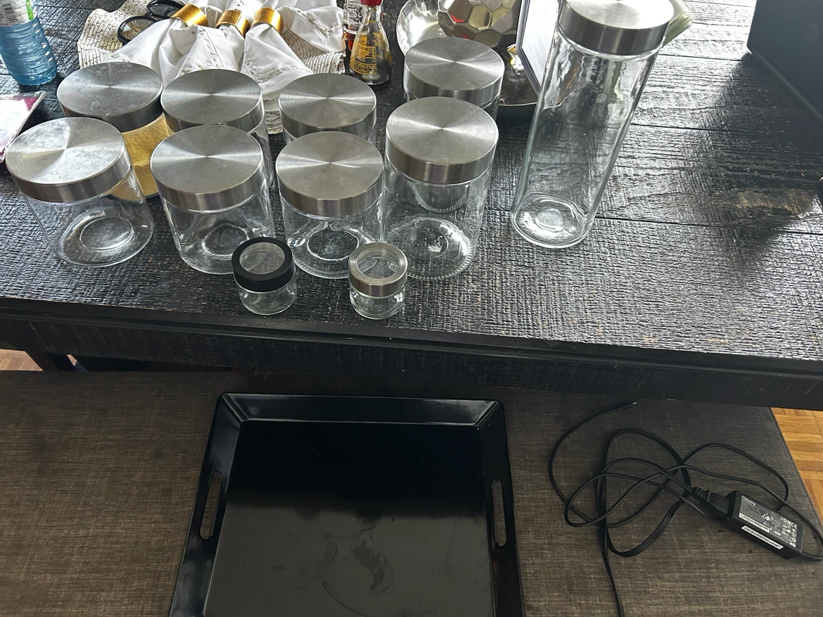 Glass Jars with Stainless Steel Lids