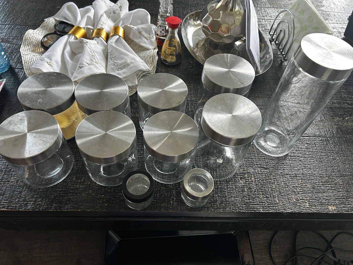 Glass Jars with Stainless Steel Lids - photo 3