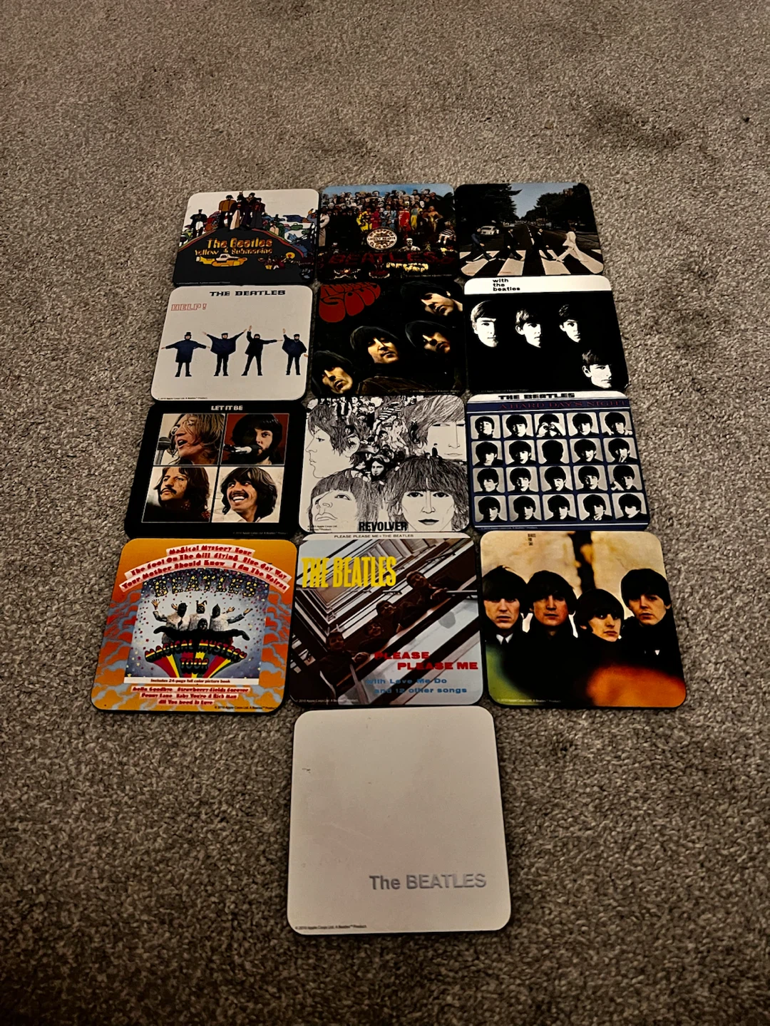 Beatles Cork Coaster Set (13) Abbey Road Sgt Pepper - photo 4