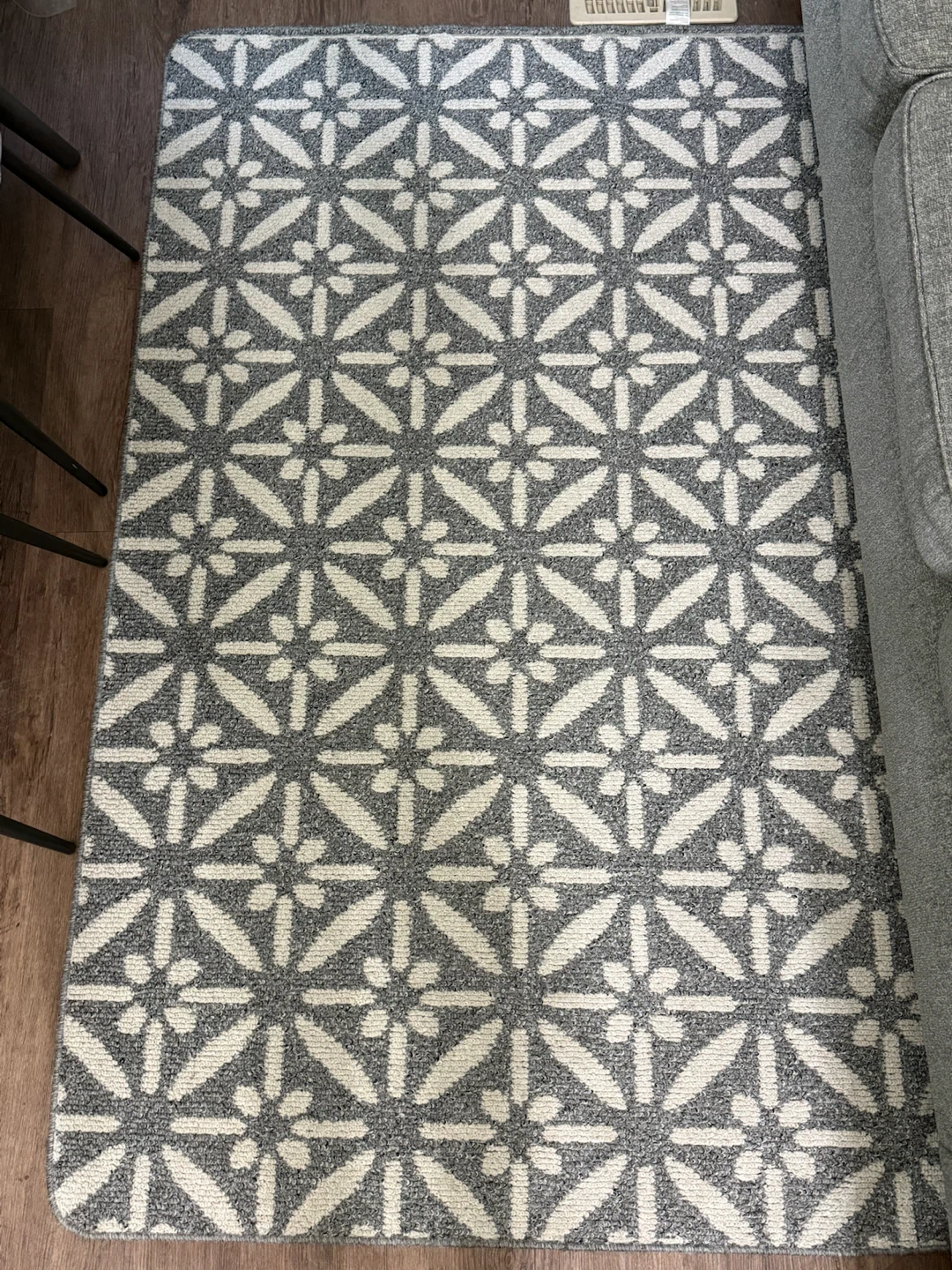 Grey Geometric Area Rug