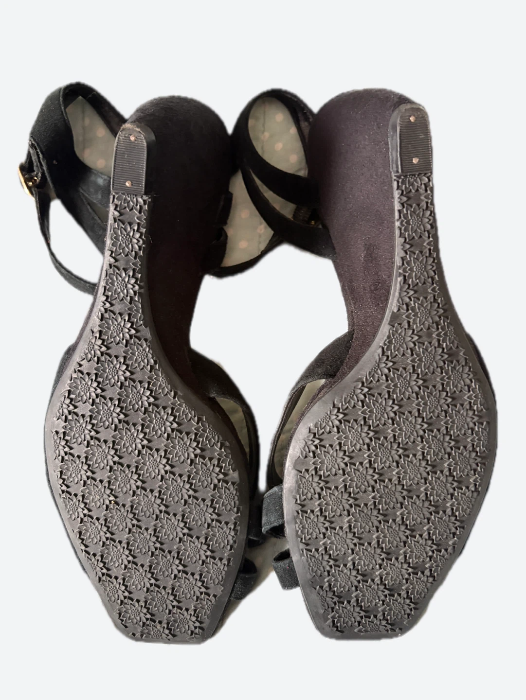 Black Wedge Sandals - Size 7.5 - photo 3