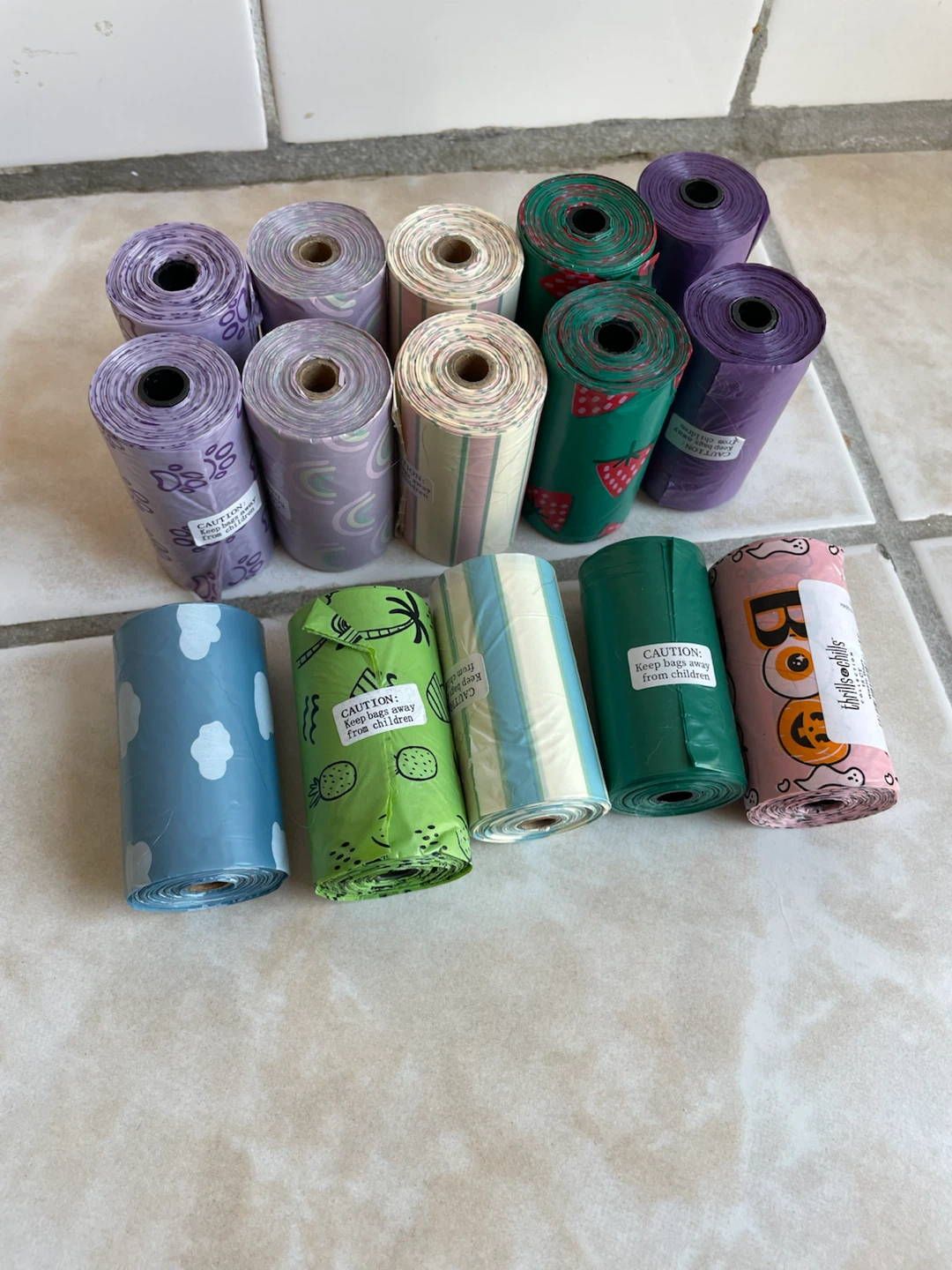 15 Rolls Dog Poop Bags