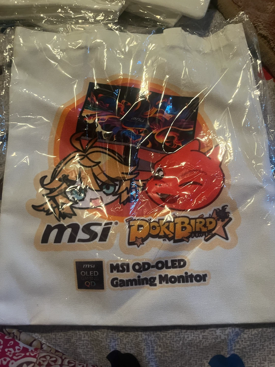 MSI x DokiDokiX Tote Bag
