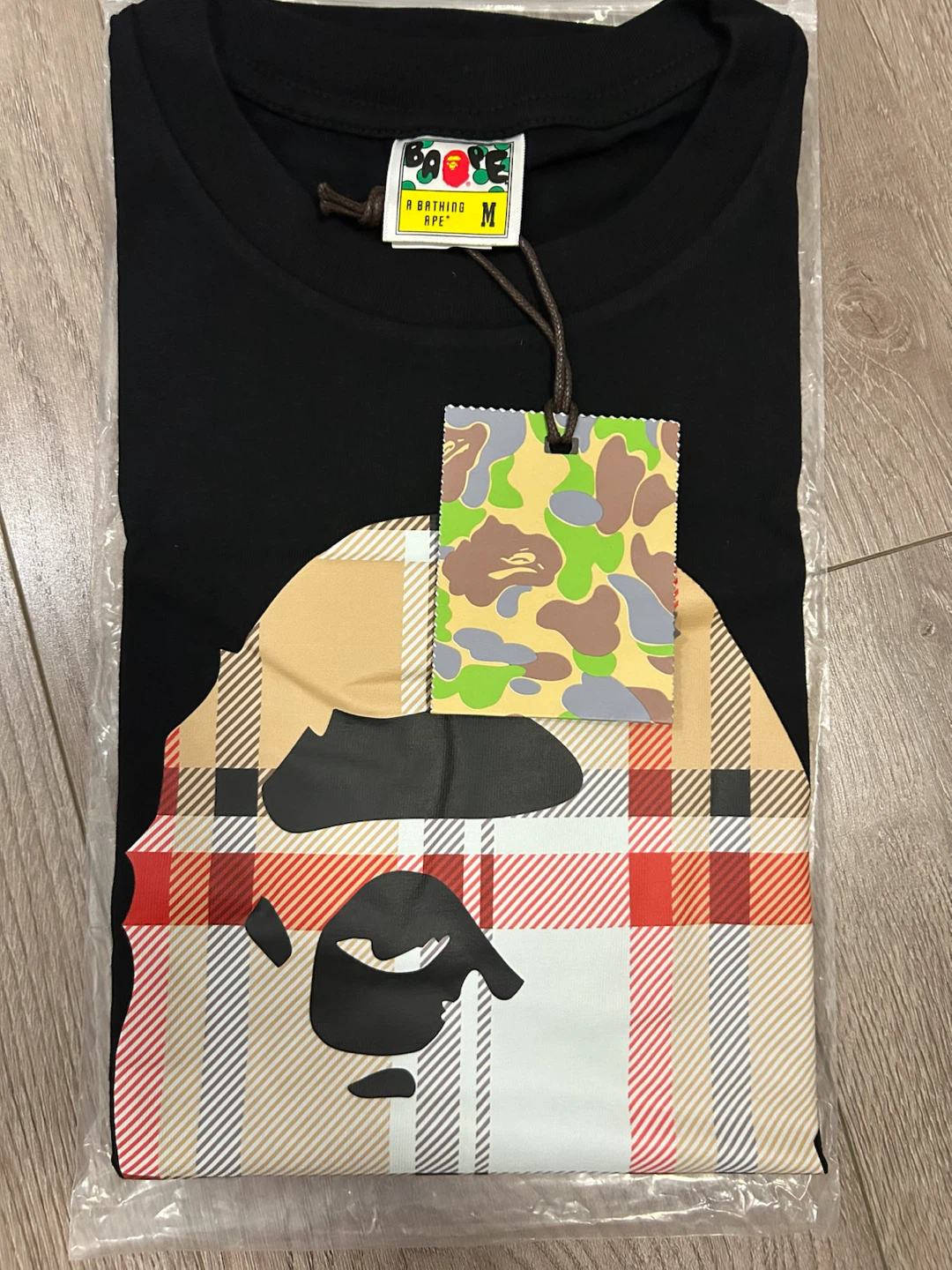 1:1 A Bathing Ape Camo Face T-Shirt Size Medium - photo 4