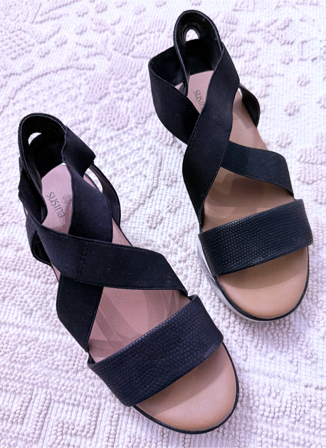 Susina Black Platform Sandals