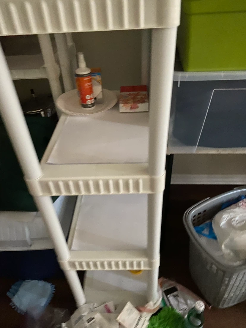 White 4-Tier Storage Shelf Unit - photo 3