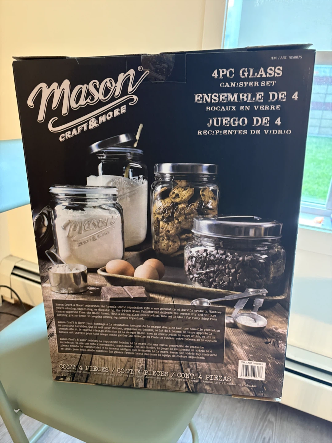 Mason Craft & More 4pc Glass Canister Set