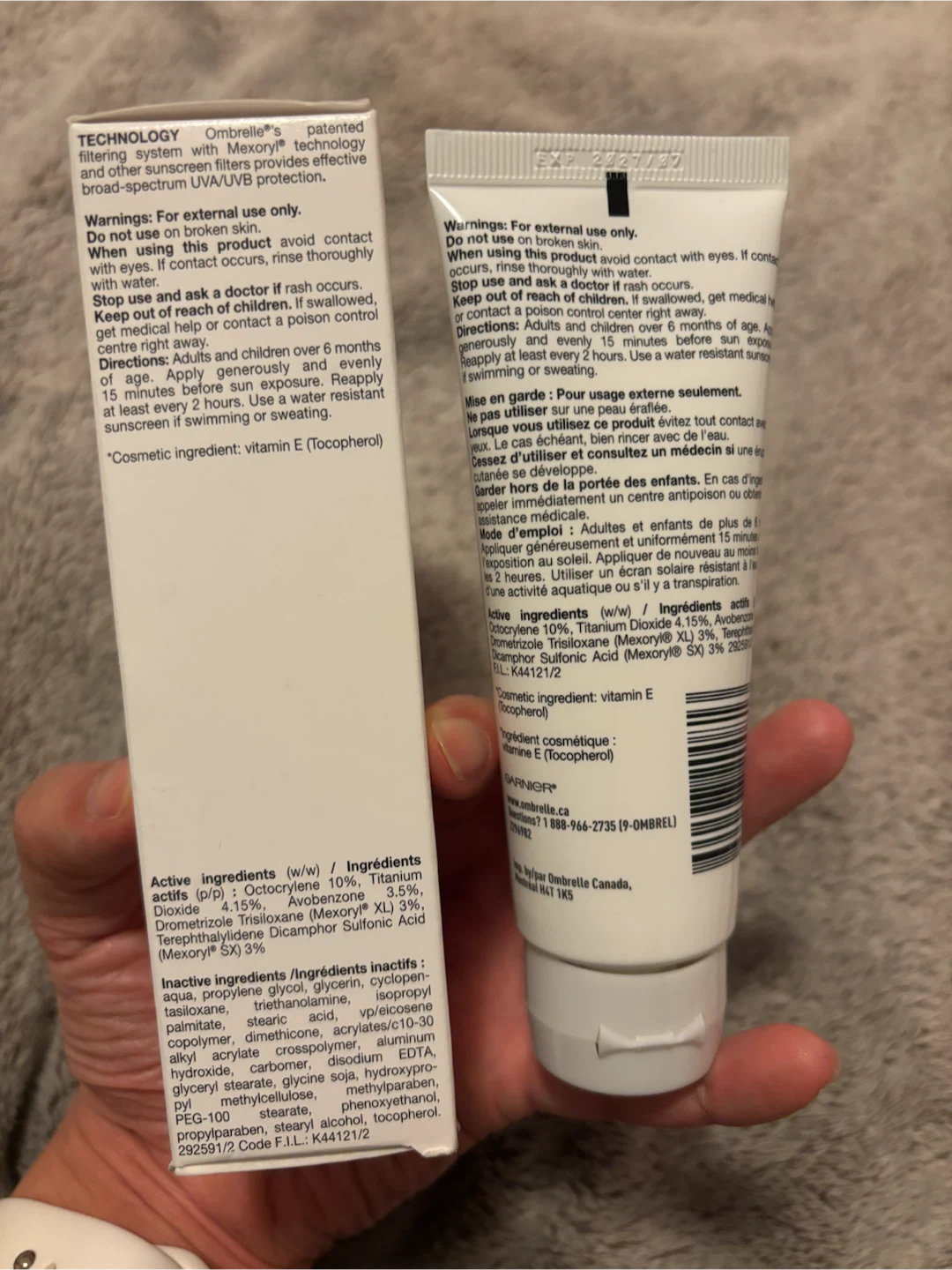 Garnier Ombrelle Face Sunscreen SPF 60 - 75ml - photo 3