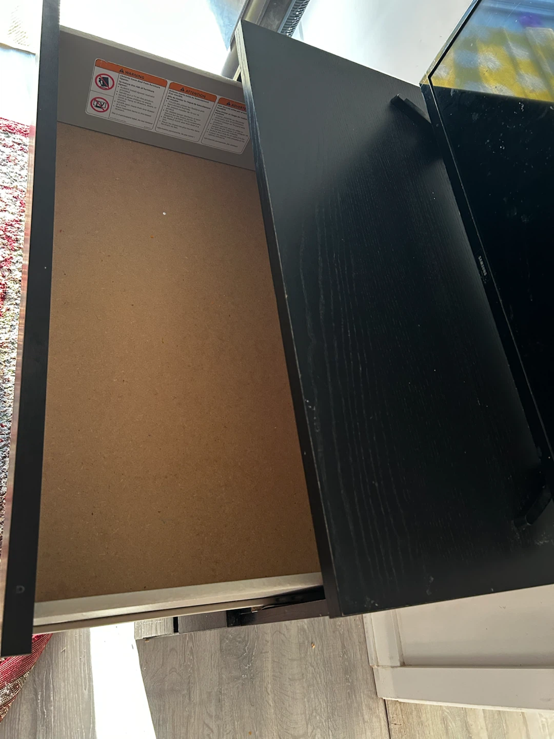 Black 4-Drawer Dresser - photo 2