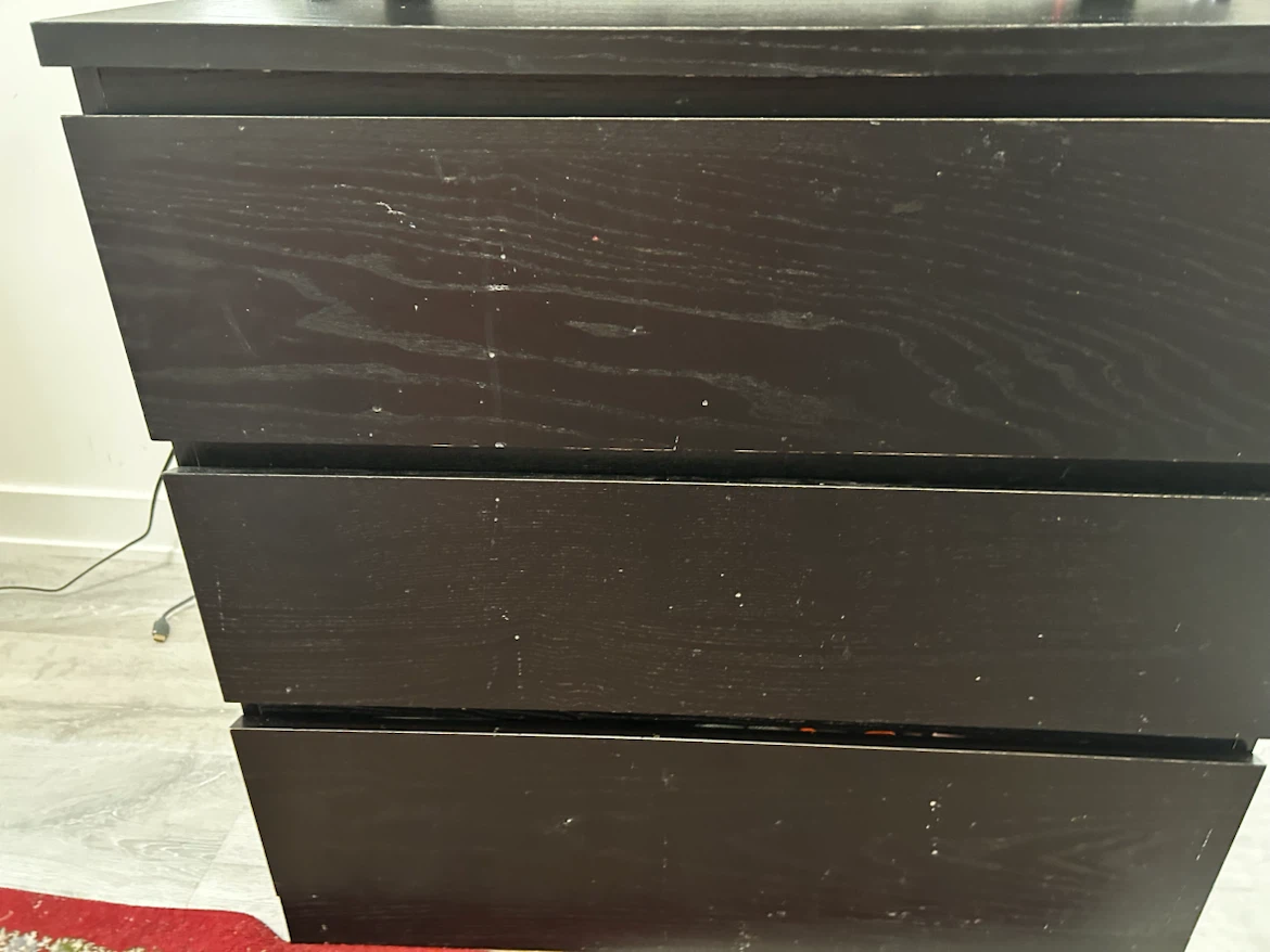 Black 4-Drawer Dresser - photo 3