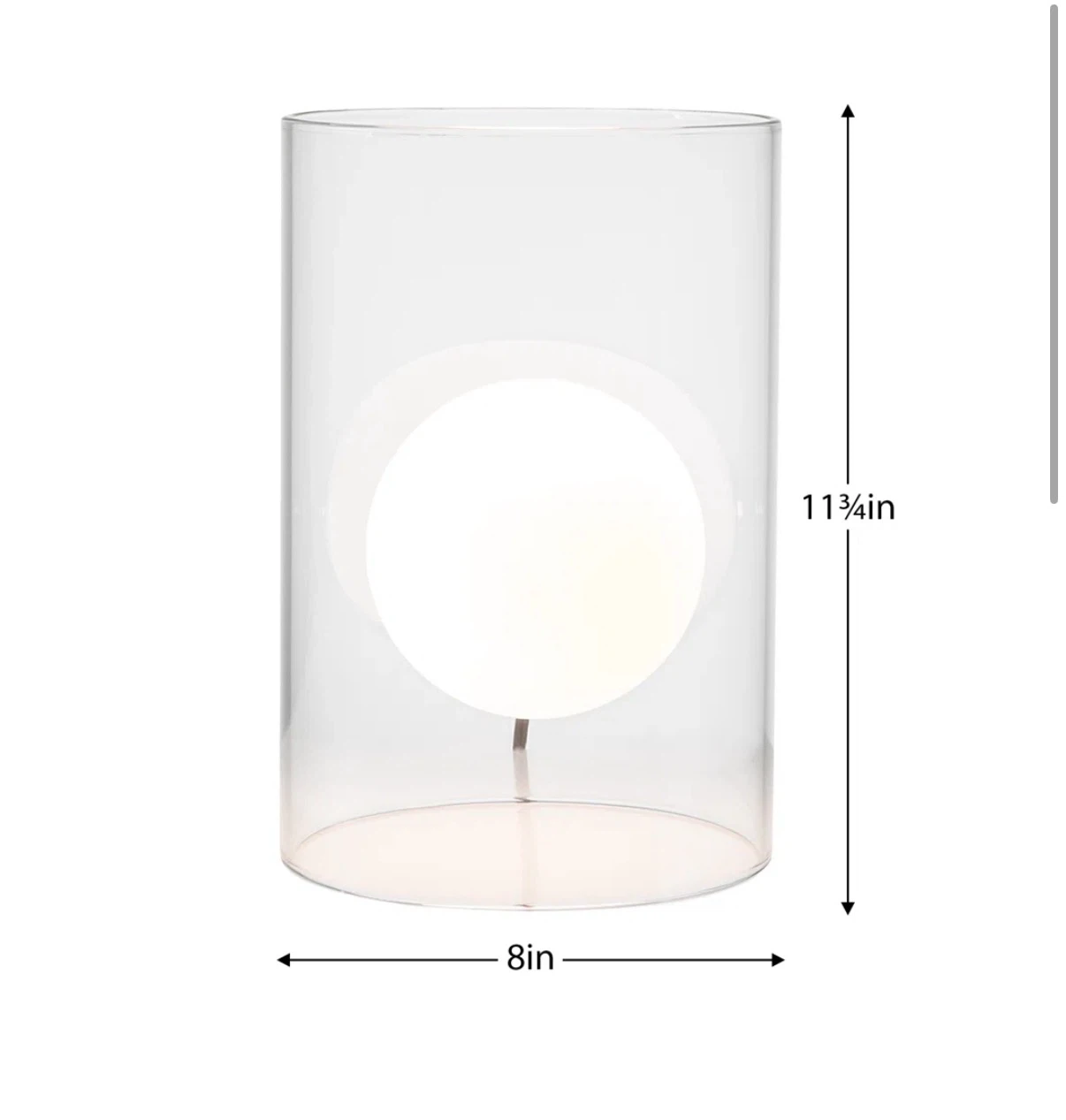 Arniece Floating Orb Glass Table Lamp - photo 3