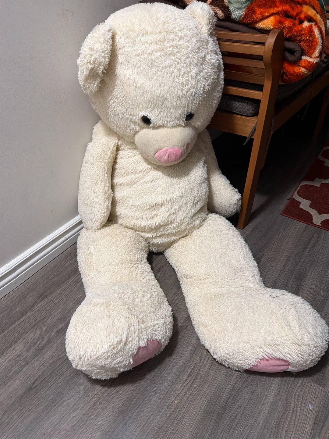 Giant Cream Teddy Bear Plush Toy