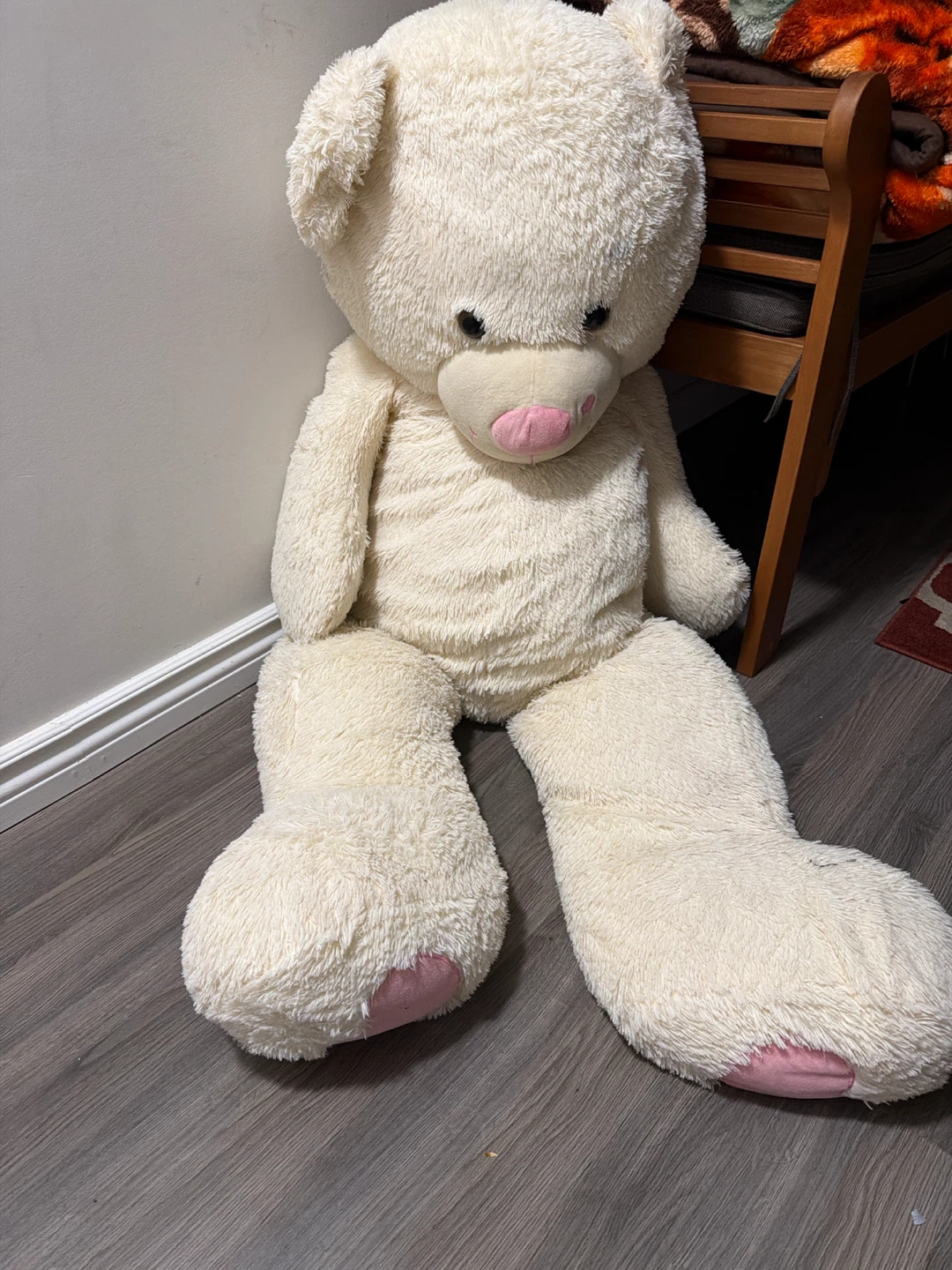Giant Cream Teddy Bear Plush Toy - photo 2