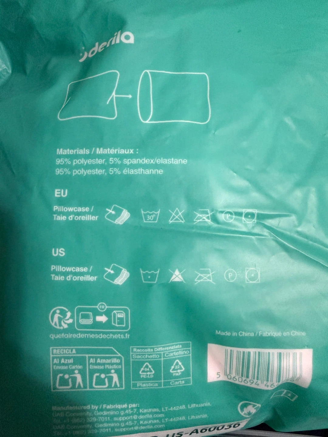 Derila Ergo Edition Pillow Case / Cover for Ergo Pillow White - photo 3