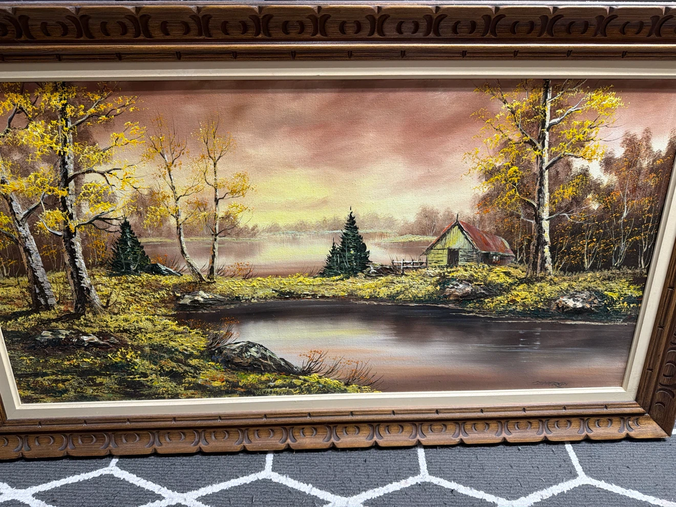 Framed Landscape Oil Painting - photo 3