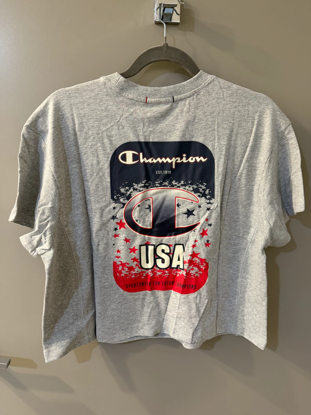 NWT Champion Gold Medal Cropped T-Shirt Size S - photo 2