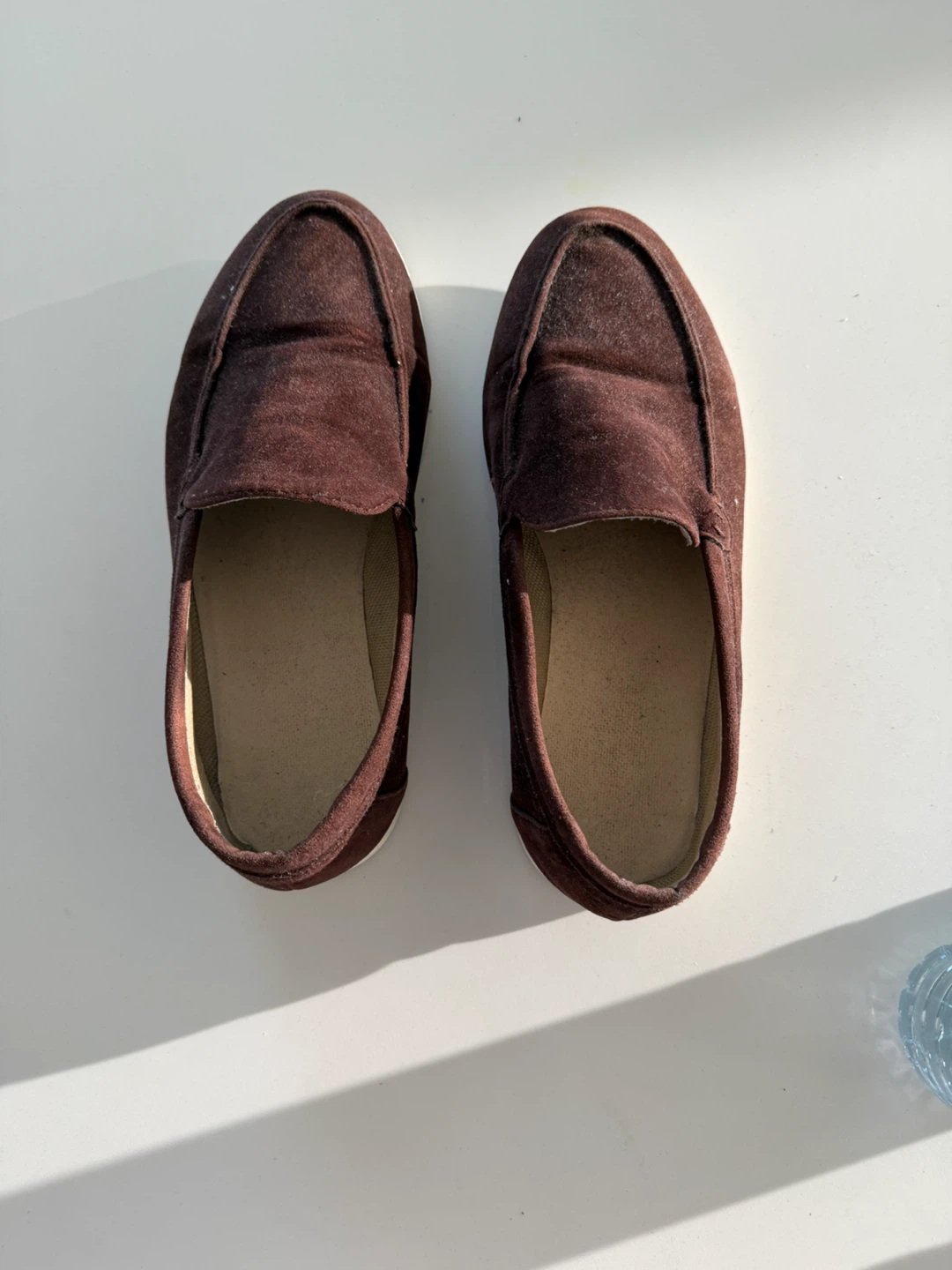 Brown Suede Loafers