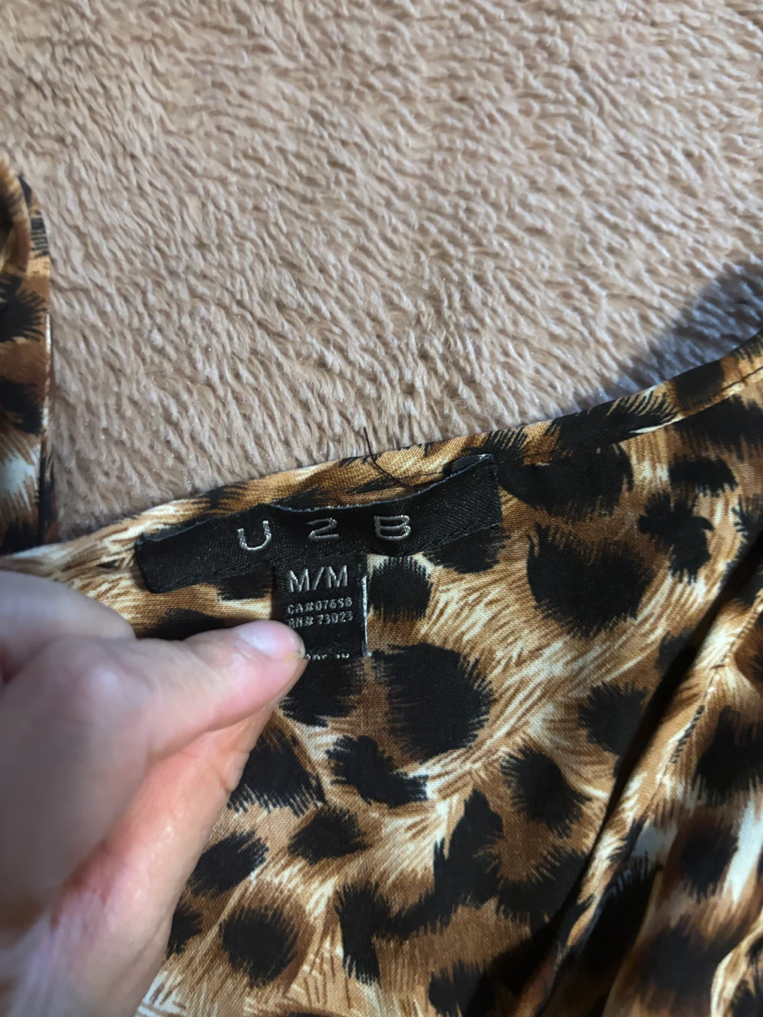U2B Leopard Print Sleeveless High-Low Dress M/L - photo 2