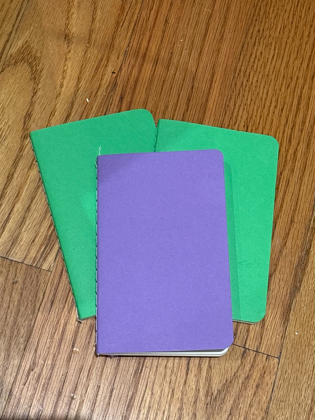 Set of 3 Mini Notebooks - Purple & Green