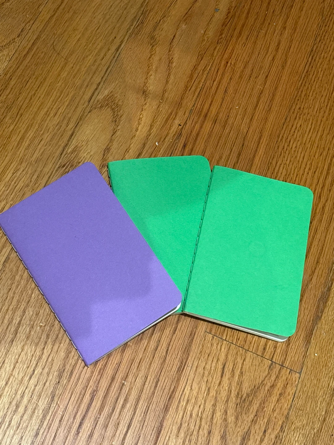 Set of 3 Mini Notebooks - Purple & Green - photo 2